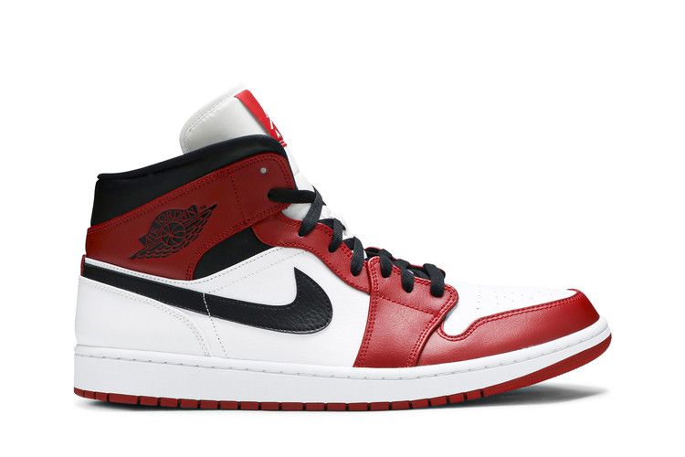 Nike Air Jordan 1 Mid Chicago White - 554275-173