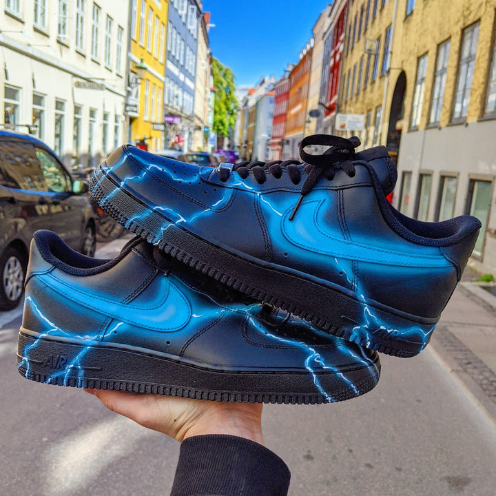 Lightning Blue Custom Sneakers