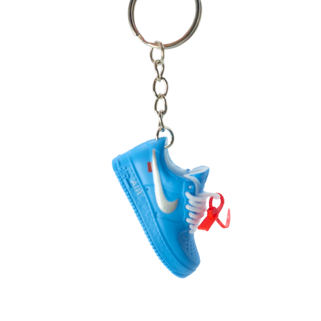 Sneaker keychain - Nike Air Force x Off-White University Blue
