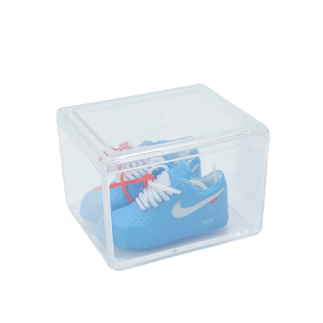 Miniature sneakers - Nike Air Force 1 Low Off-White MCA University Blue