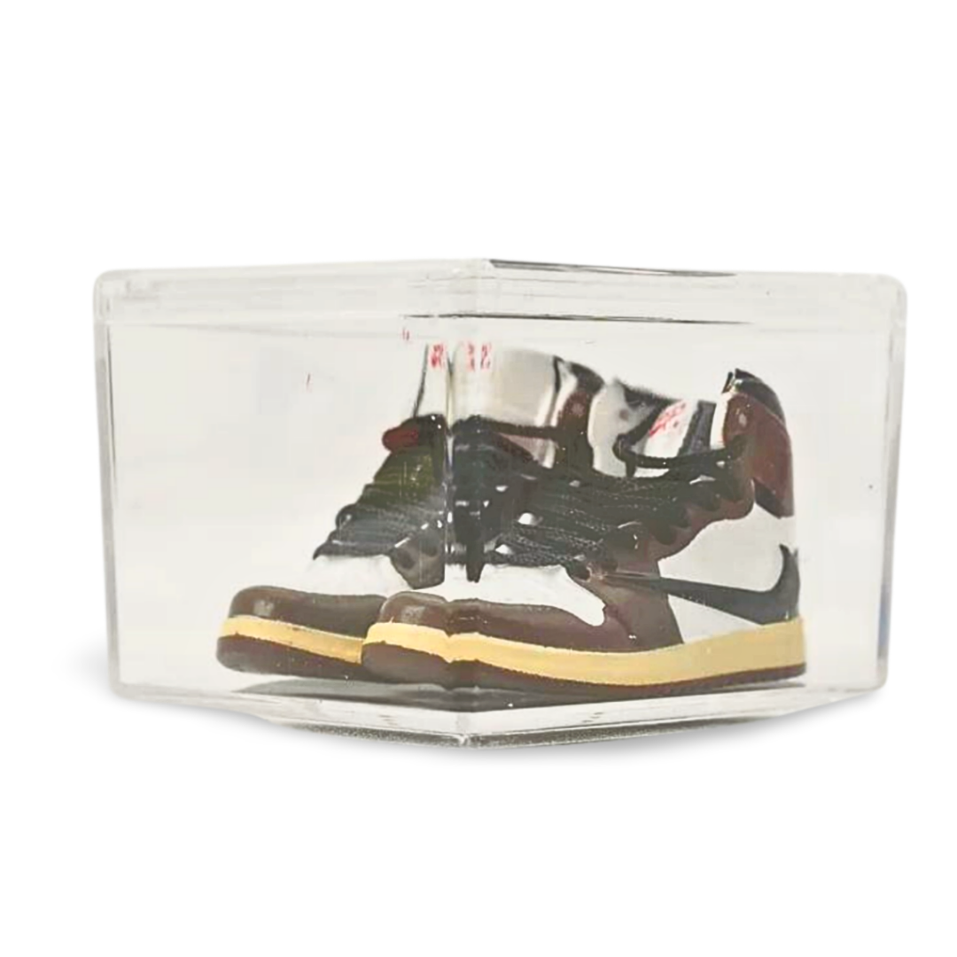 Miniature Sneakers - Travis Scott Mocha (brown laced)