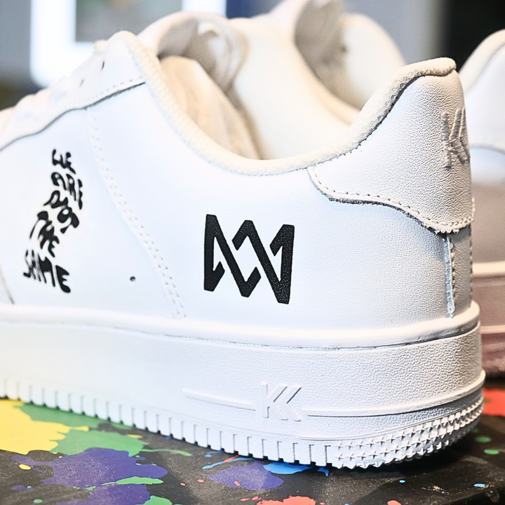 Marcus and Martinus custom on KarlsKicks sneaker