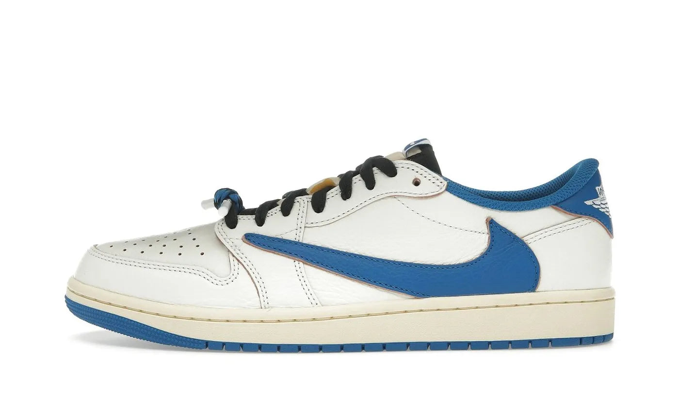 Nike Air Jordan 1 Retro Low OG SP Fragment x Travis Scott Sail Military Blue - DM7866-104